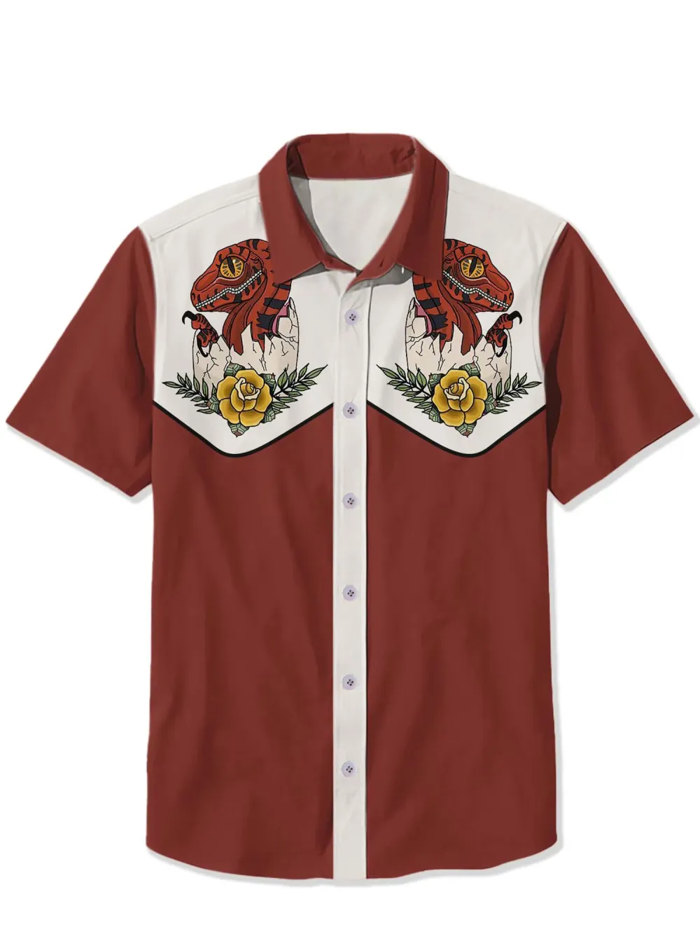 Tattoo Flowers And Dinosaur Egg Shirt