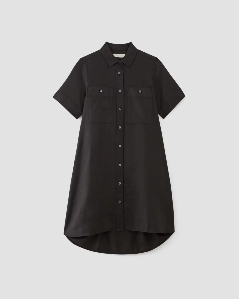 Short Sleeve Dress in Linen