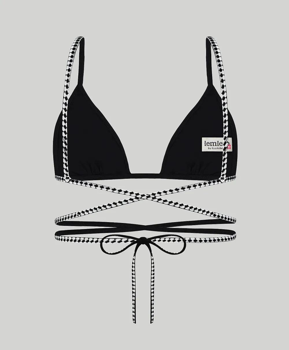 lemlem Lena Wrap Triangle Bikini Top