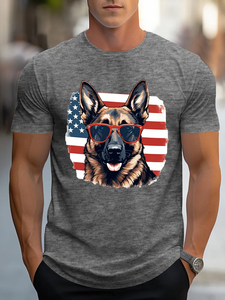 Men's Independence Day Dogs T-Shirt