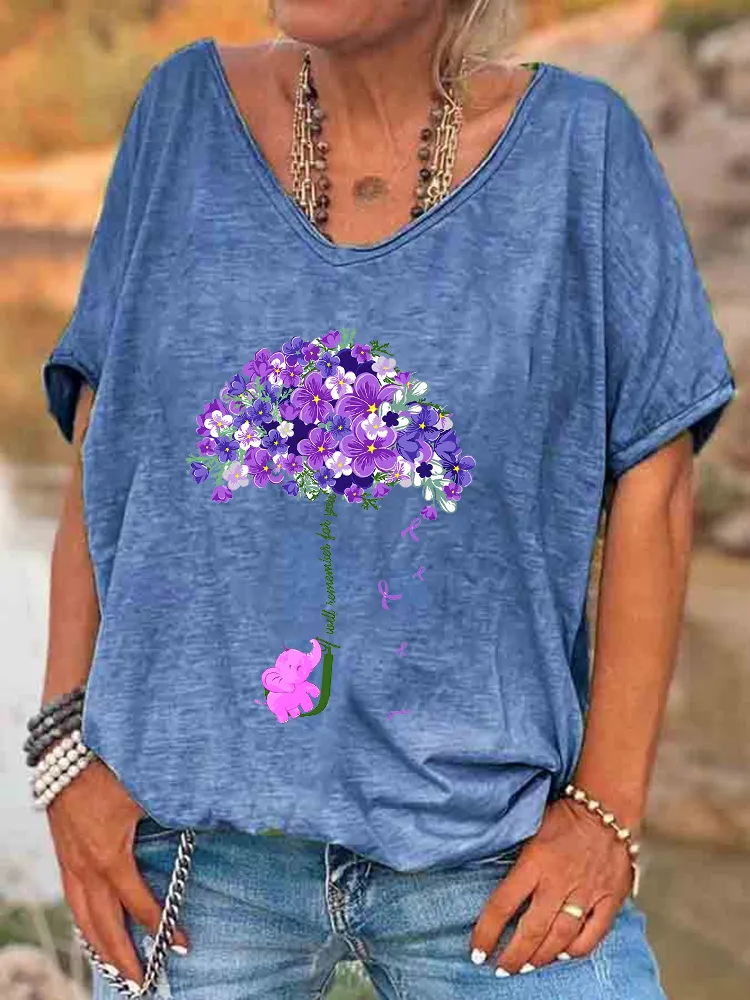 Women'S I Will Remember For You V-Neck Short-Sleeved T-Shirt