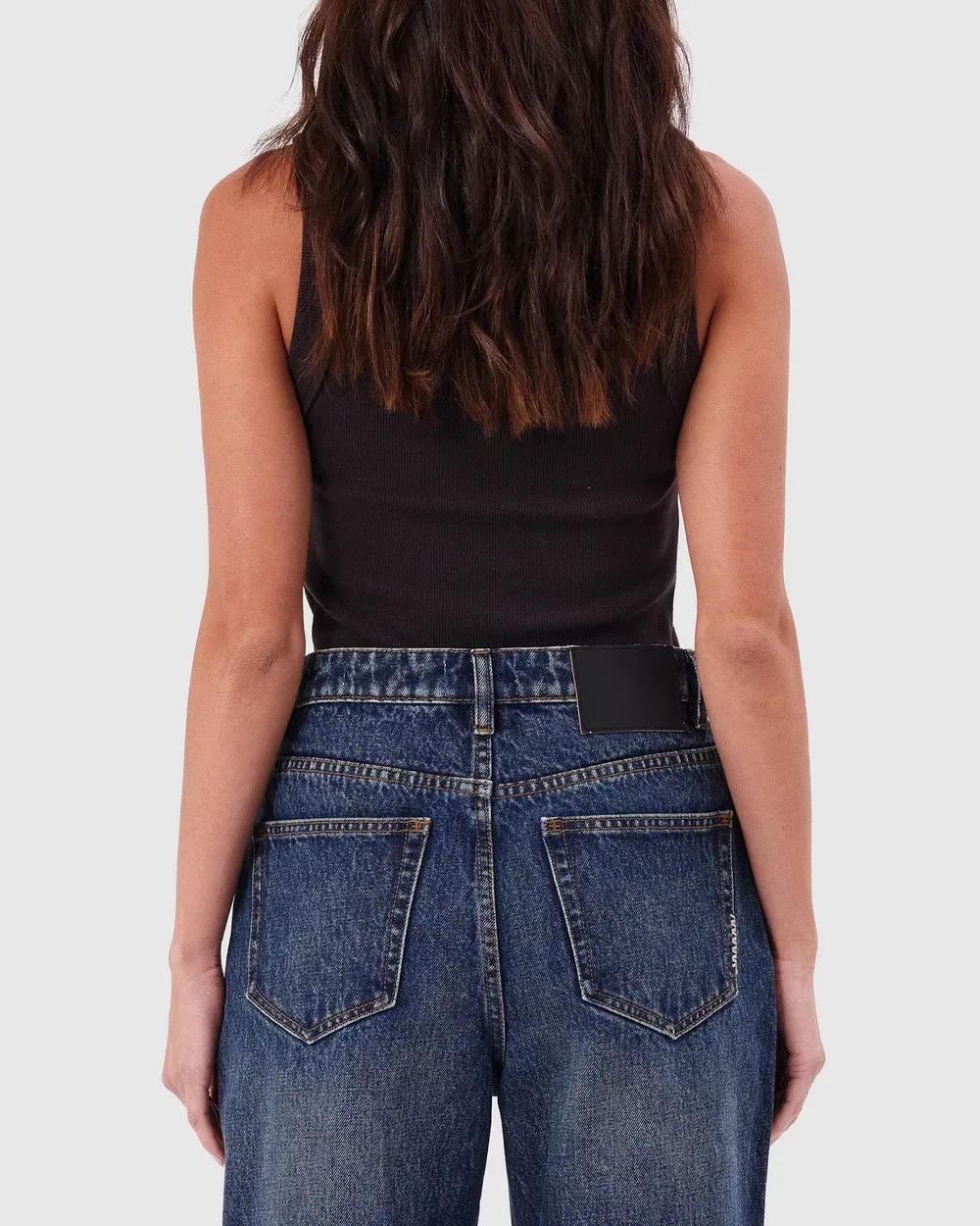 Crew Neck Sleeveless Tank Top