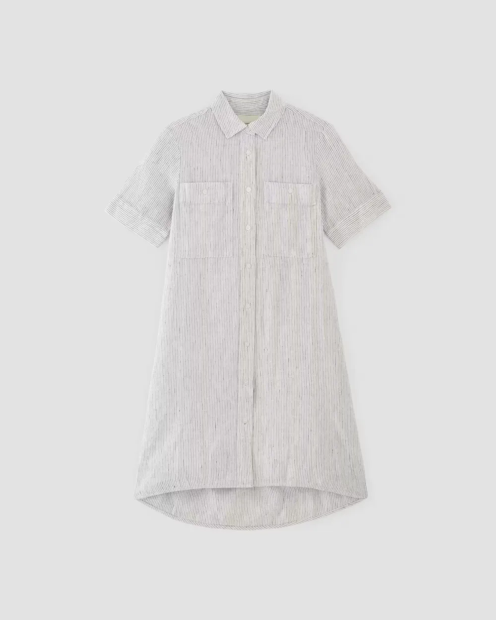 Short Sleeve Dress in Linen