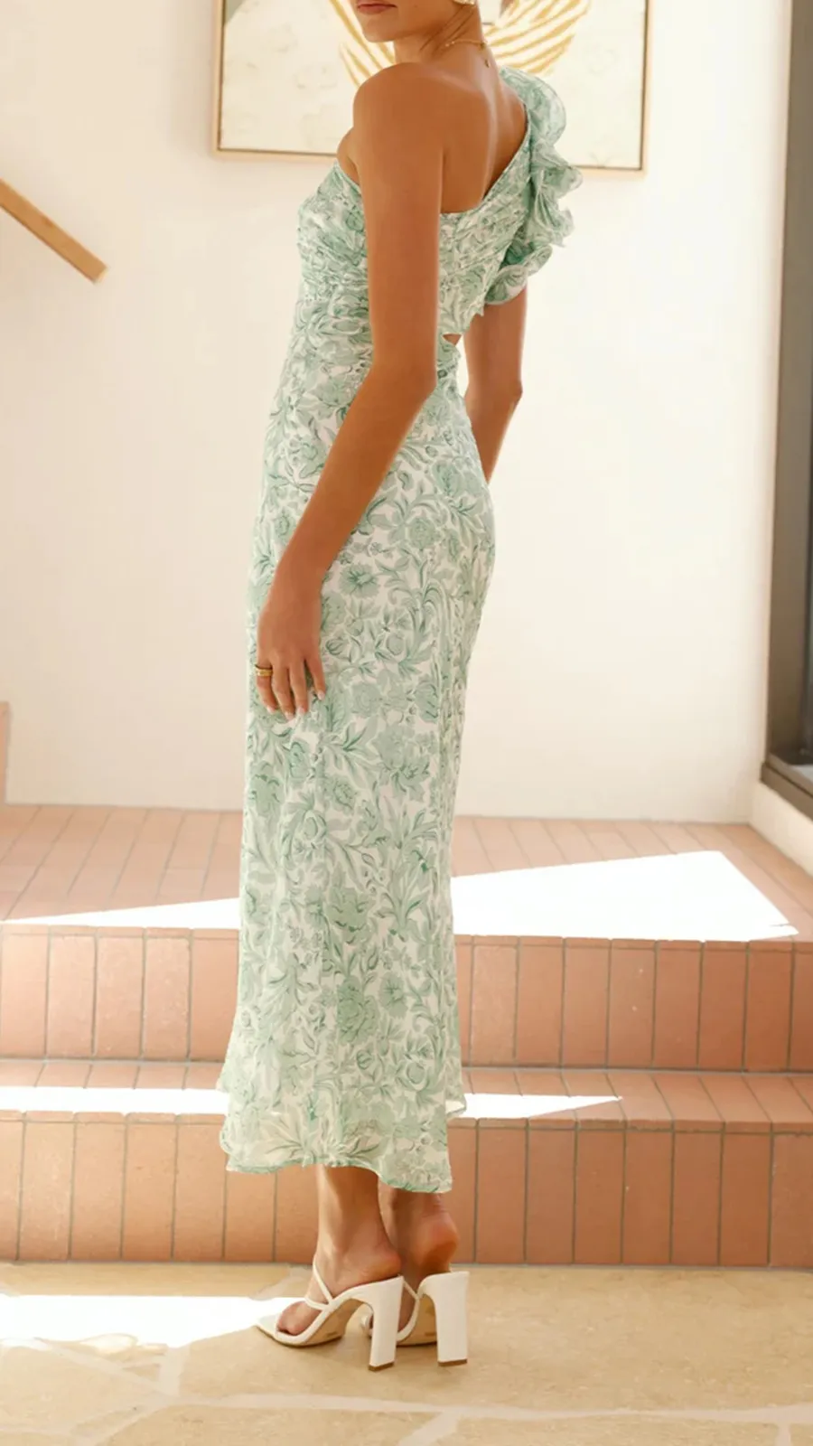 Side Cut Out Design Maxi Dress