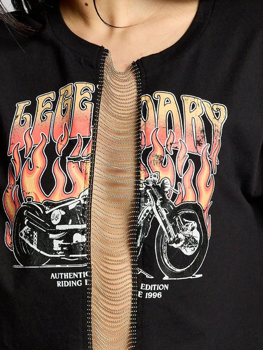 Vintage Chain Middle Crops