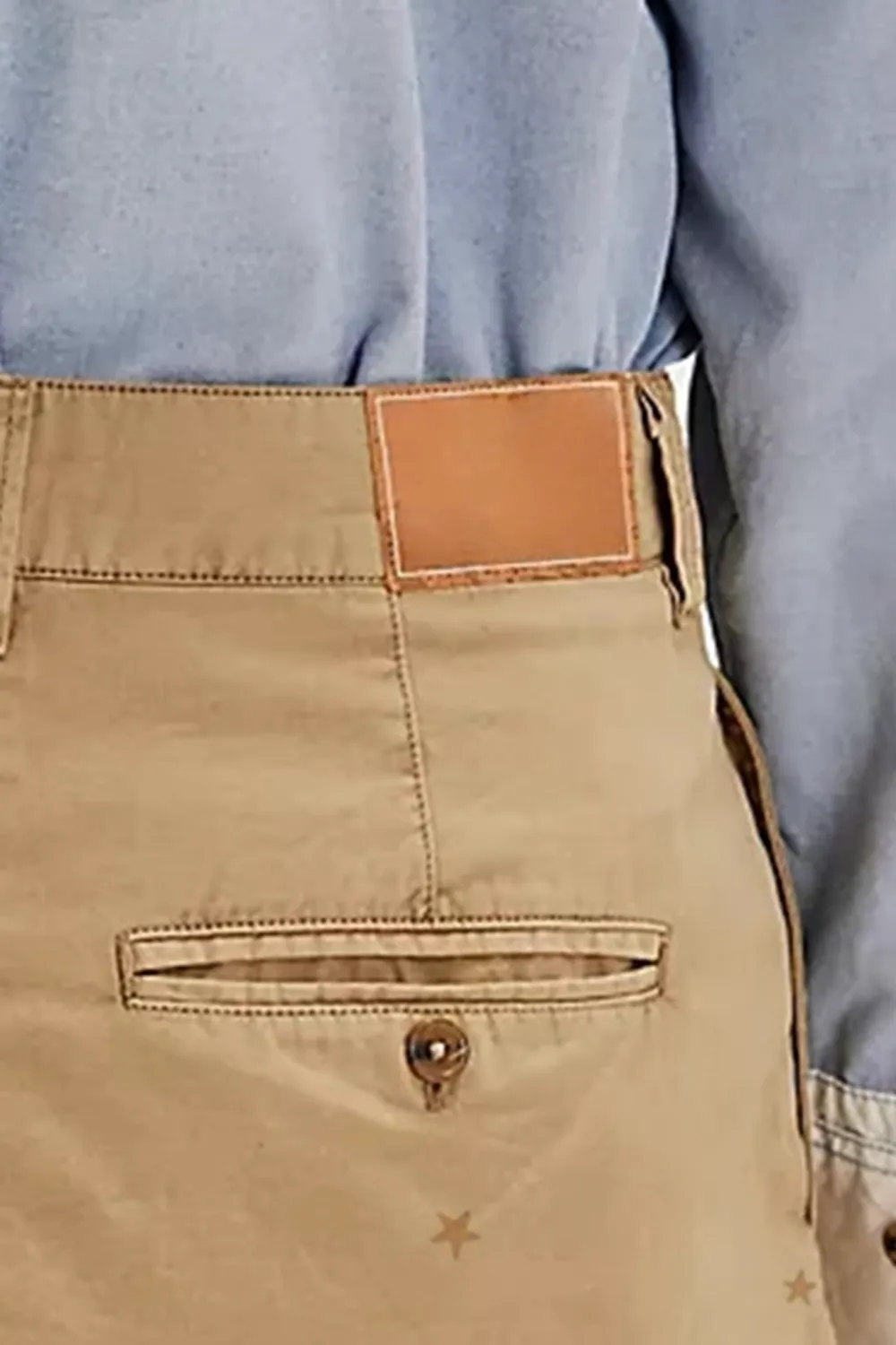 Denim Mini Skirt with Cargo Pockets