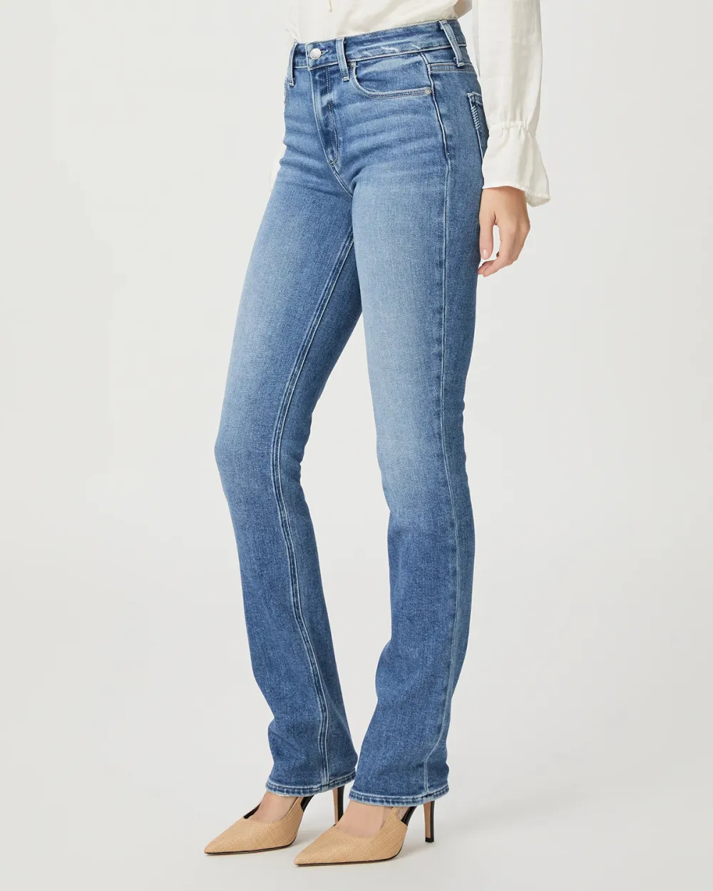 Light Blue Straight Leg Jeans