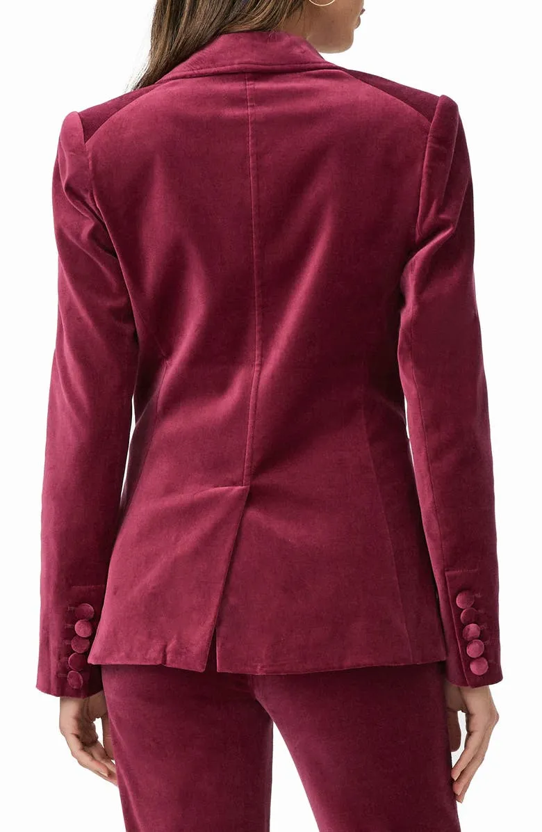 Chelsee Stretch Velvet Blazer
