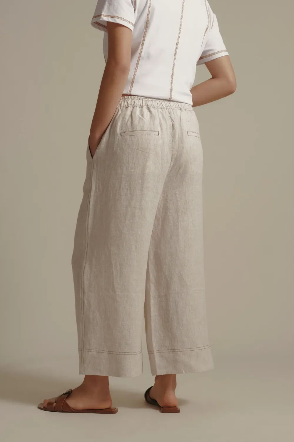 Linen Crop Pant