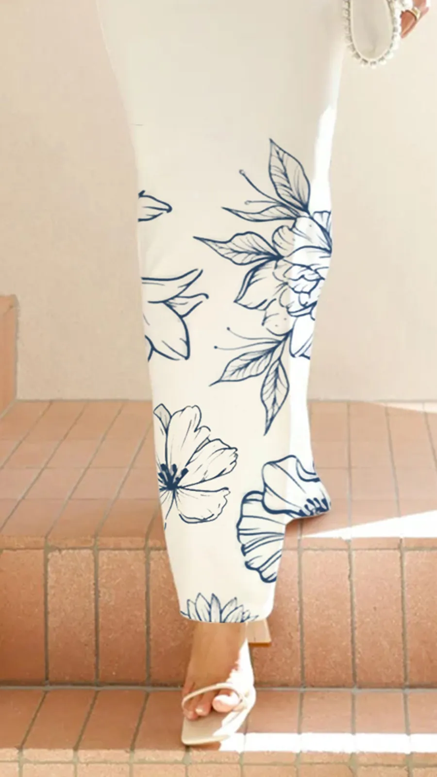 High Asymmetrical Neckline Maxi Dress