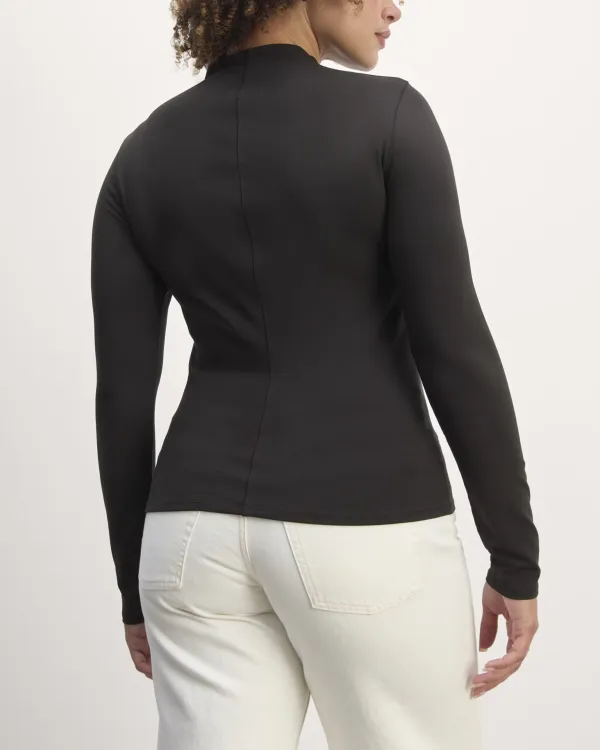 Long Sleeve Funnel-Neck Tee