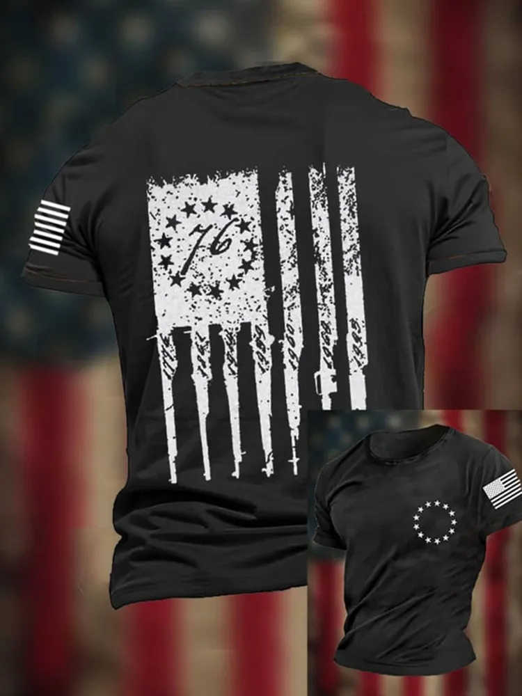 Men'S Shirt We The People Round-Neck Short-Sleeved T-Shirt