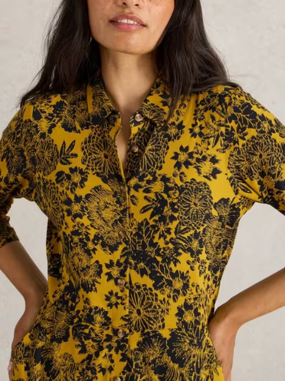 Maxi Jersey Shirt Dress
