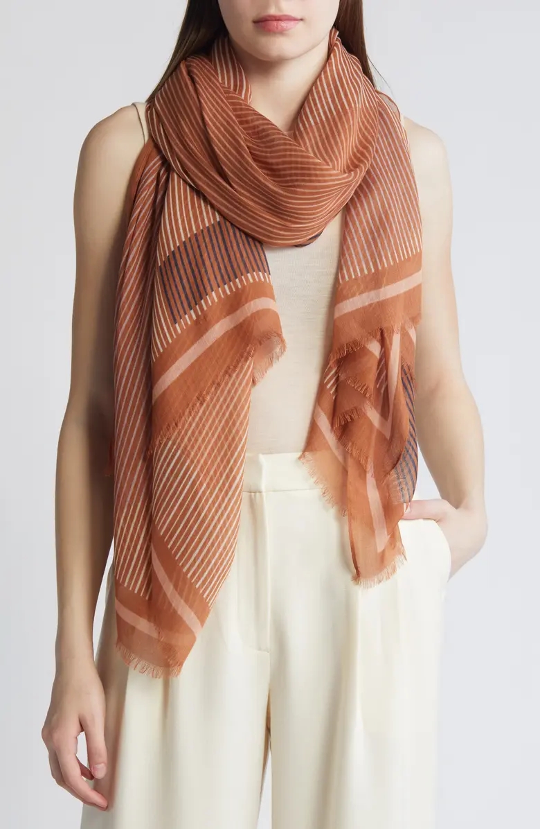 Print Modal & Silk Scarf