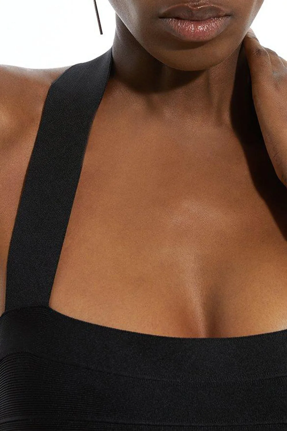 Bandage Halter Square Neck Top