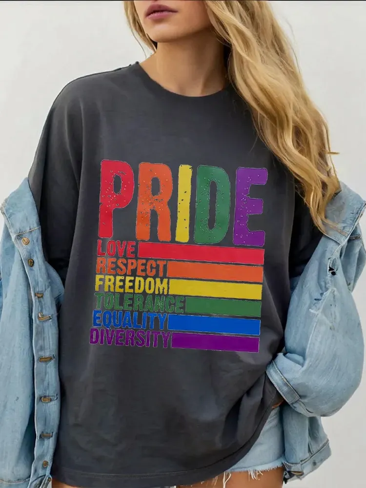 Women'S Pride Round-Neck Short Sleeve T-Shirt