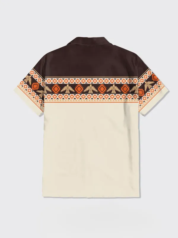 Aztec Pattern Design Button Up Shirt