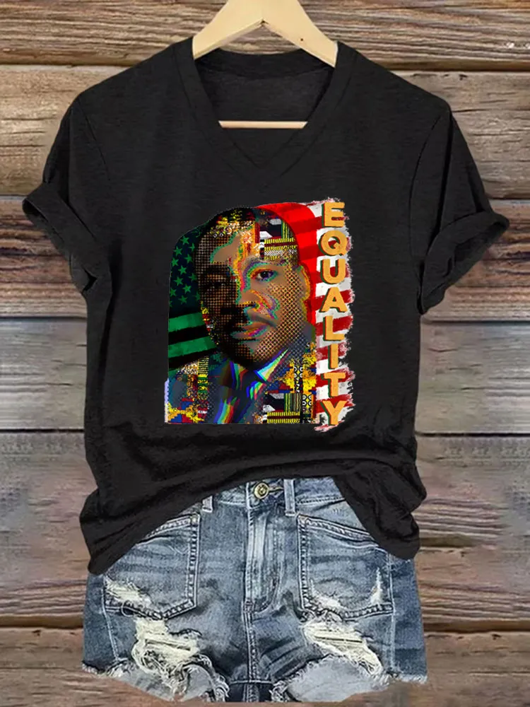 Women'S V-Neck T-Shirt Dequality