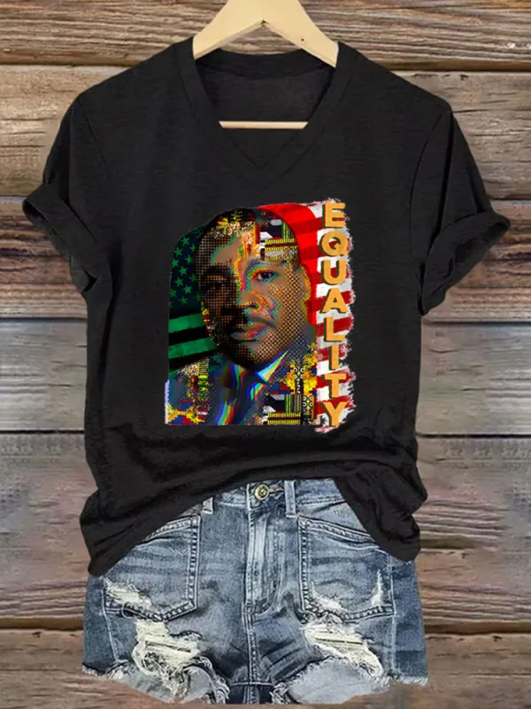 Women'S V-Neck T-Shirt Dequality