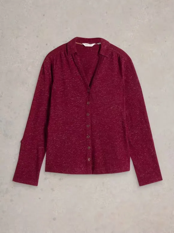 Lapel Sparkle Shirt