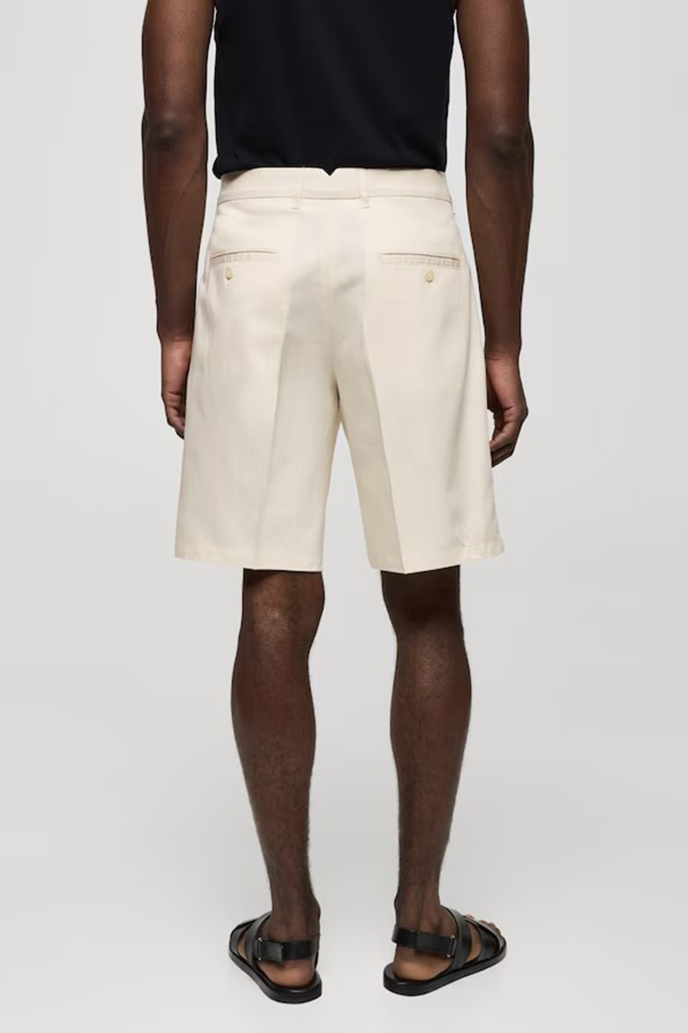 Linen-Blend Dhorts With Pleats