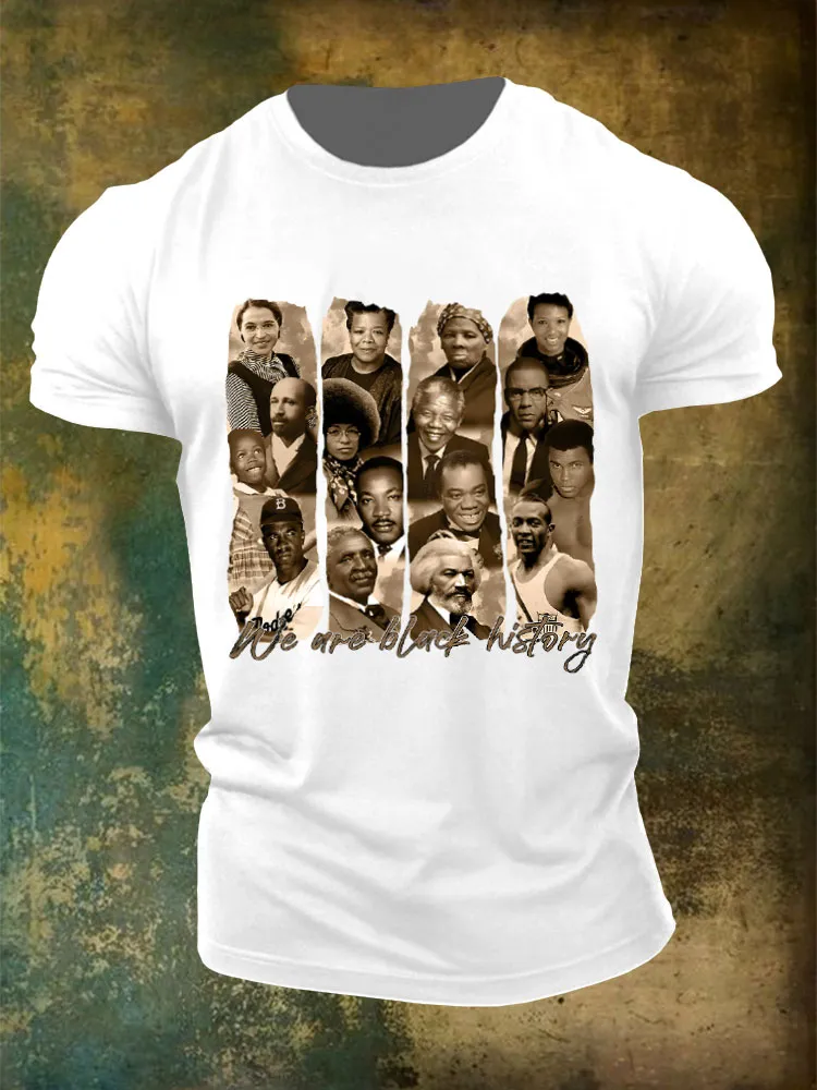 Men'S We Are Black History Round-Neck T-Shirt