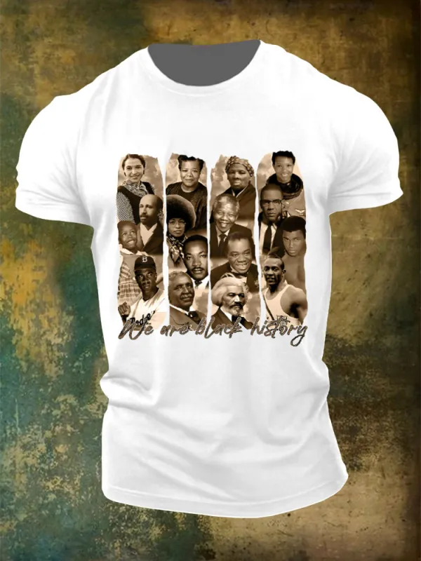 Men'S We Are Black History Round-Neck T-Shirt