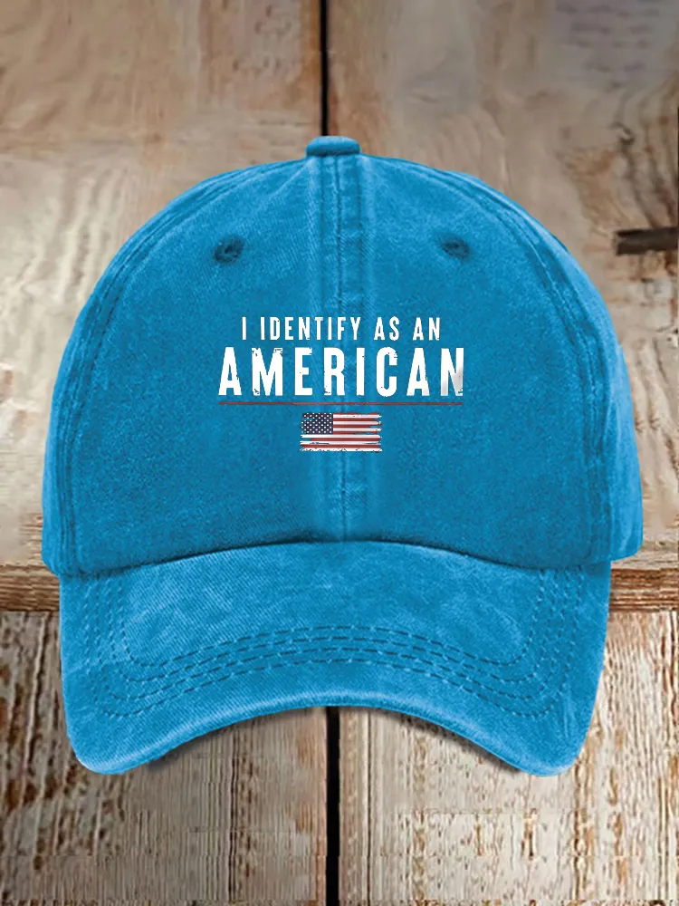 I Identify As An American Baseball Caps