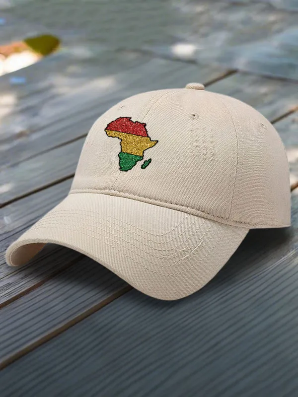 Juneteenth Patterned Printed Baseball Cap