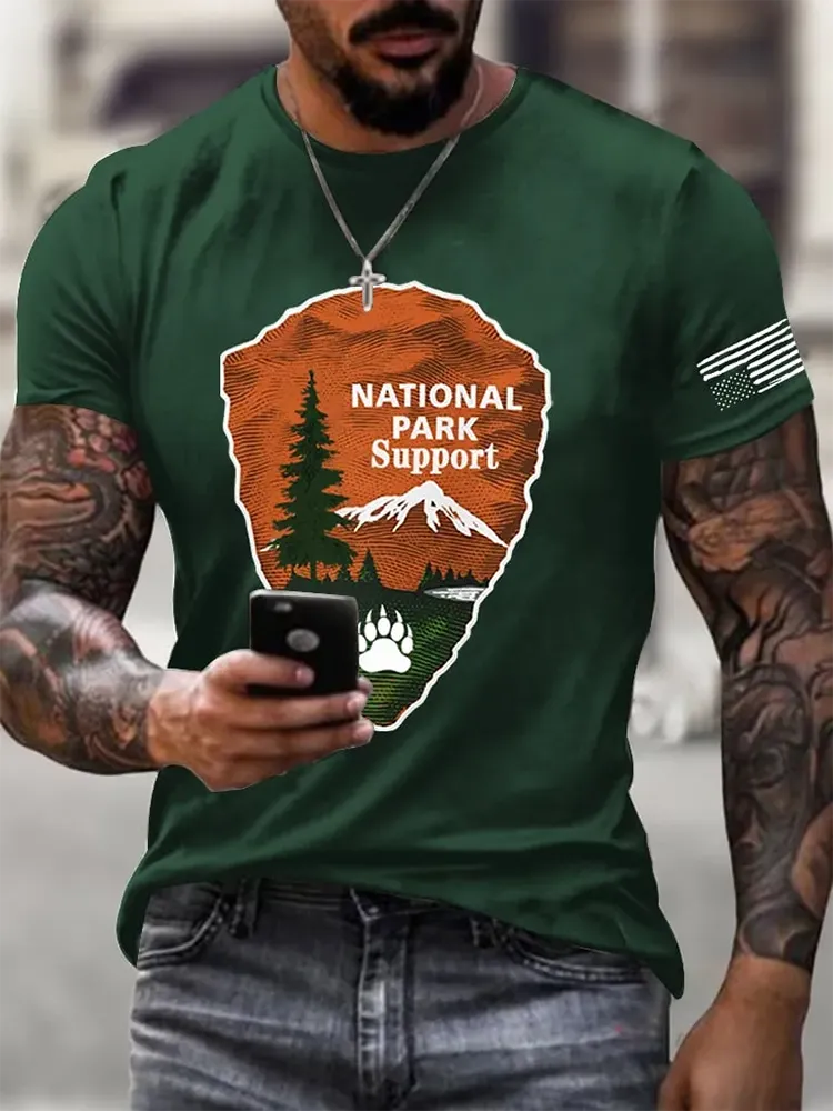 Men'S Protect Our National Parks Print T-Shirt