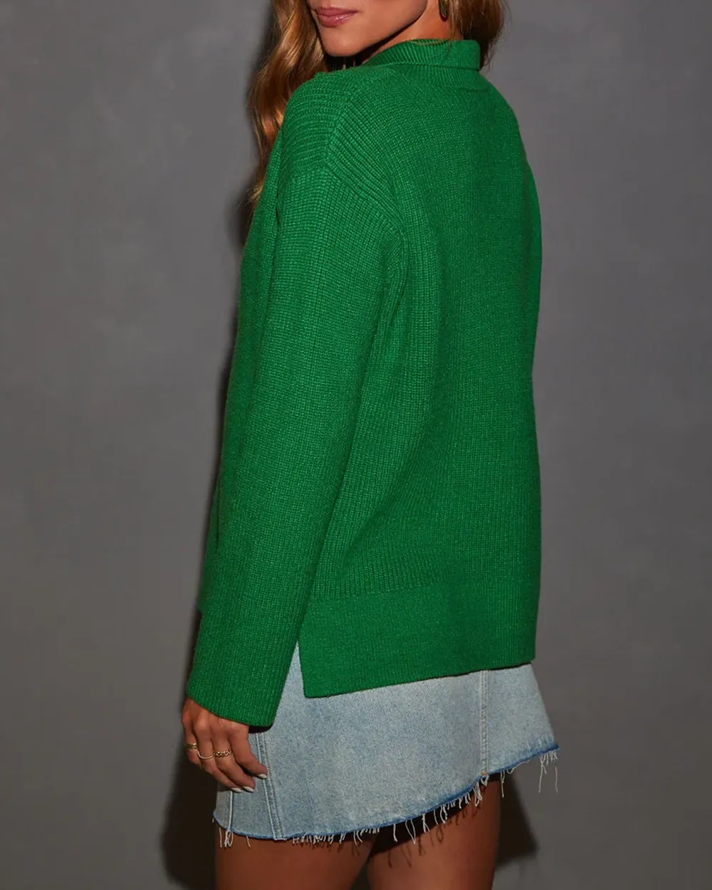 Quarter Zip Sweater