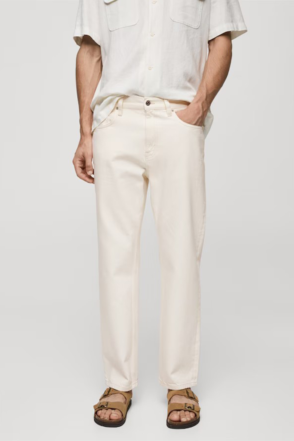 Relaxed-Fit Washed-Effect Jeans