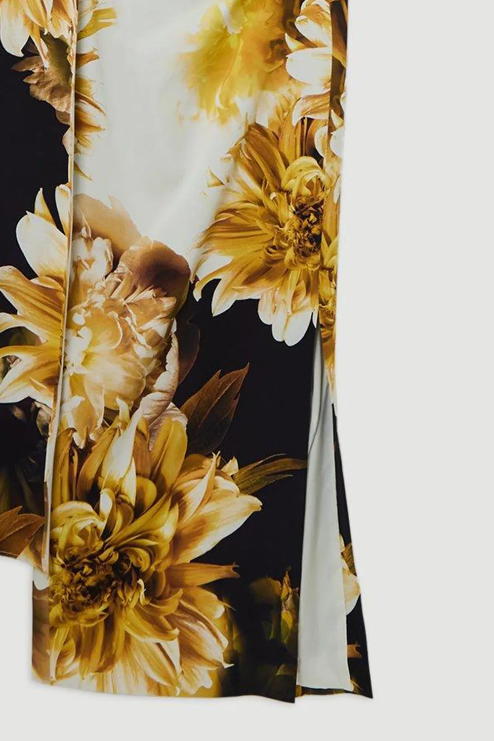 Random Printing Viscose Jersey Hardware Maxi Dress