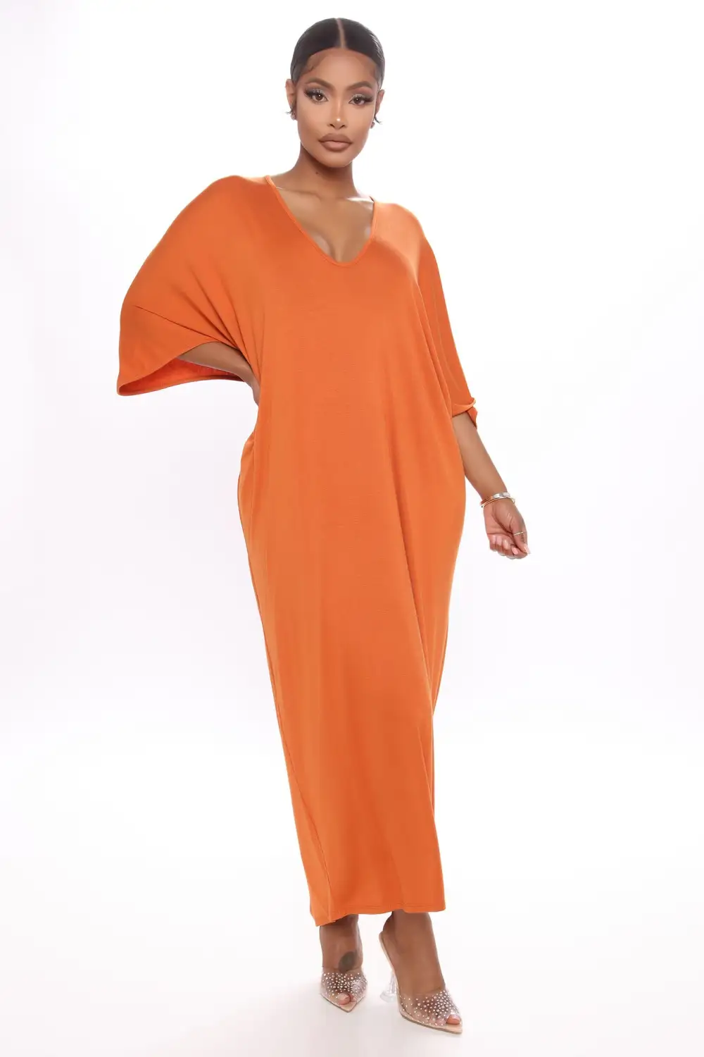 Weekend Craze Maxi Dress - Rust
