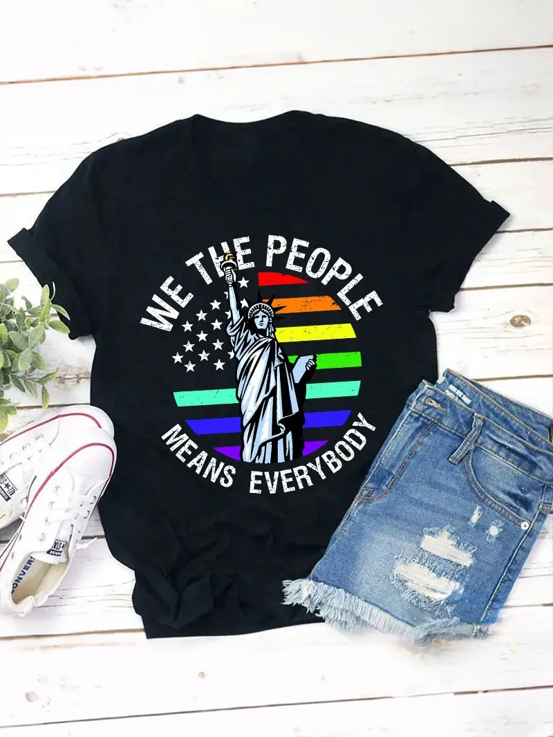 We The People Means Everybody Teacher T-Shirt
