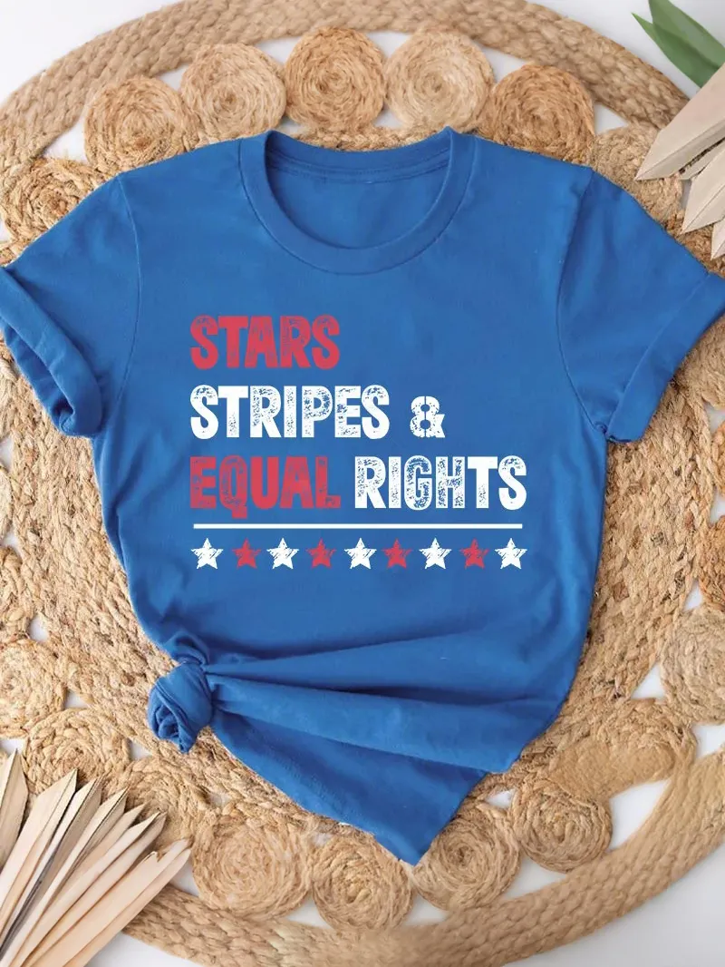 Stars Stripes And Equal Rights Teacher T-Shirt