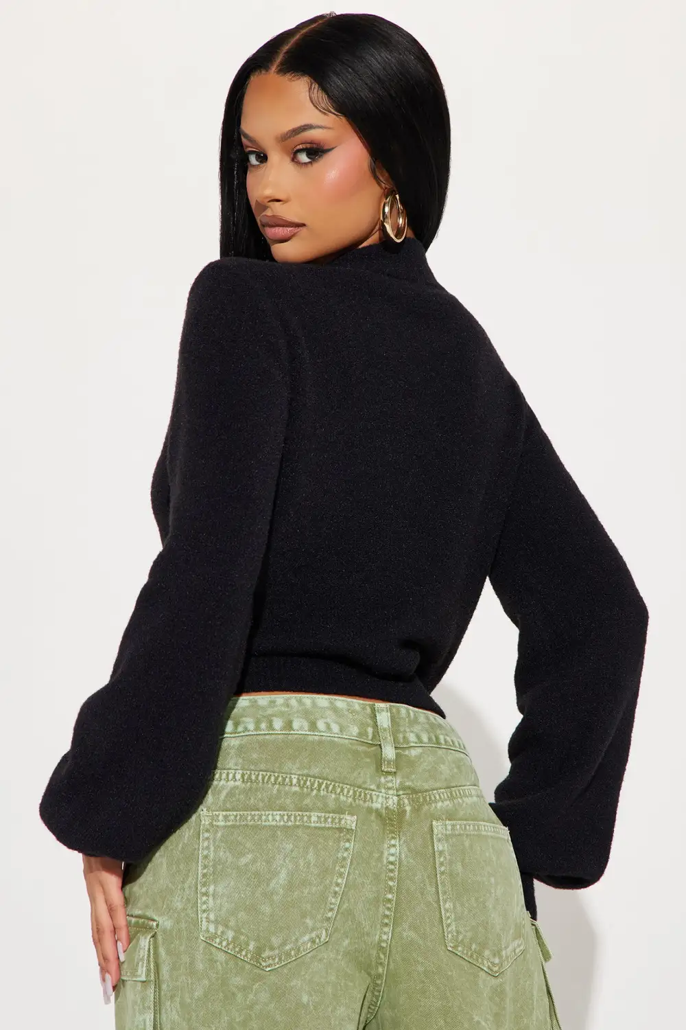 Cozy Girl Sweater - Black