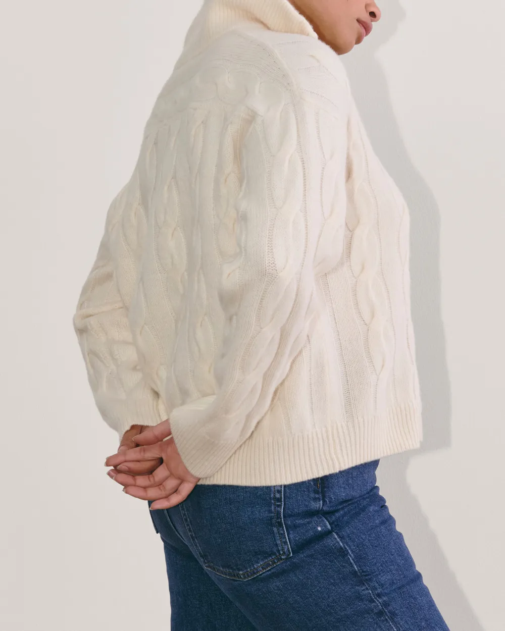 The Cable Half-Zip in Luxe Sweater