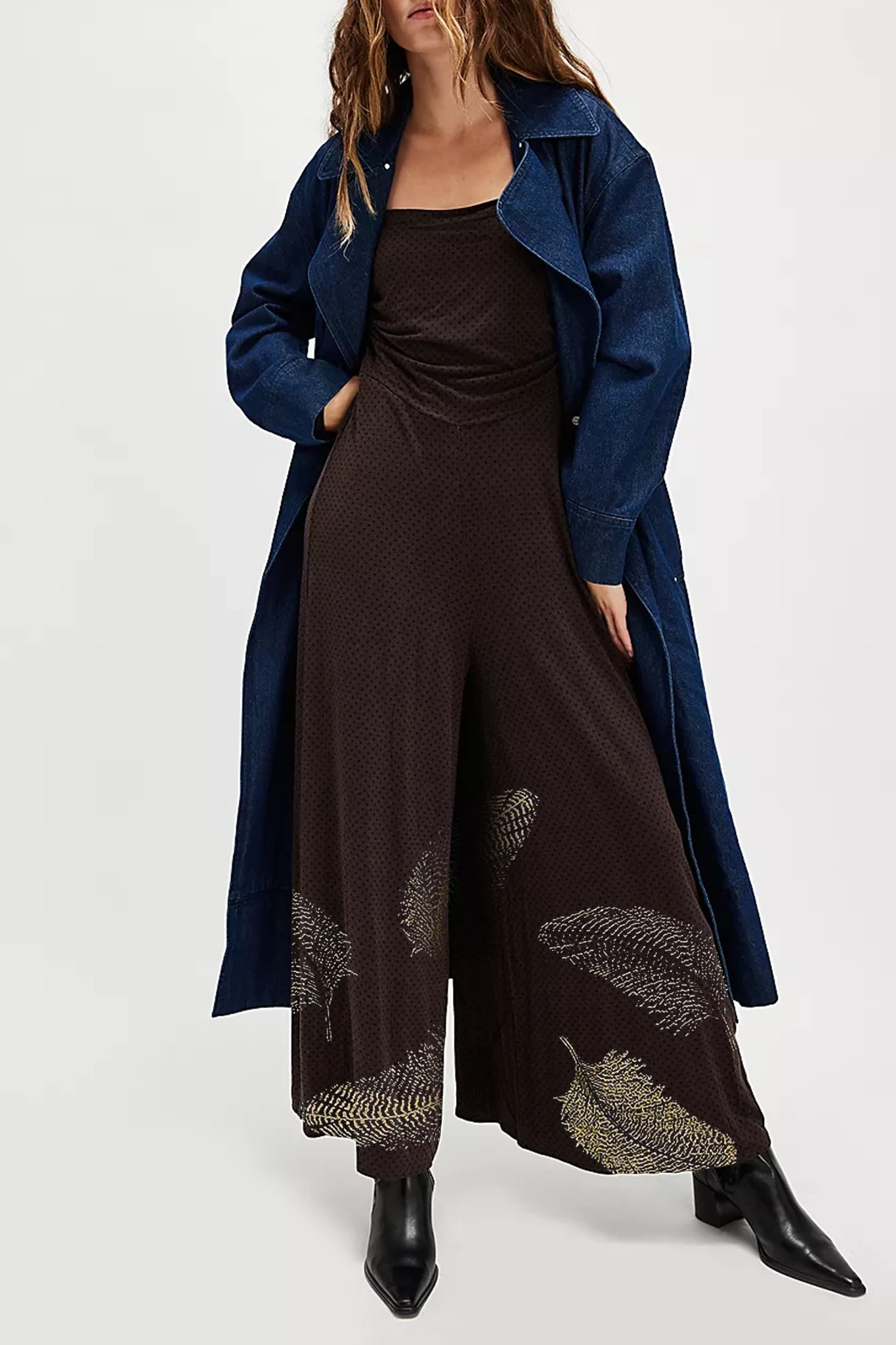 Long Sleeve Wide Leg Jumpsuit