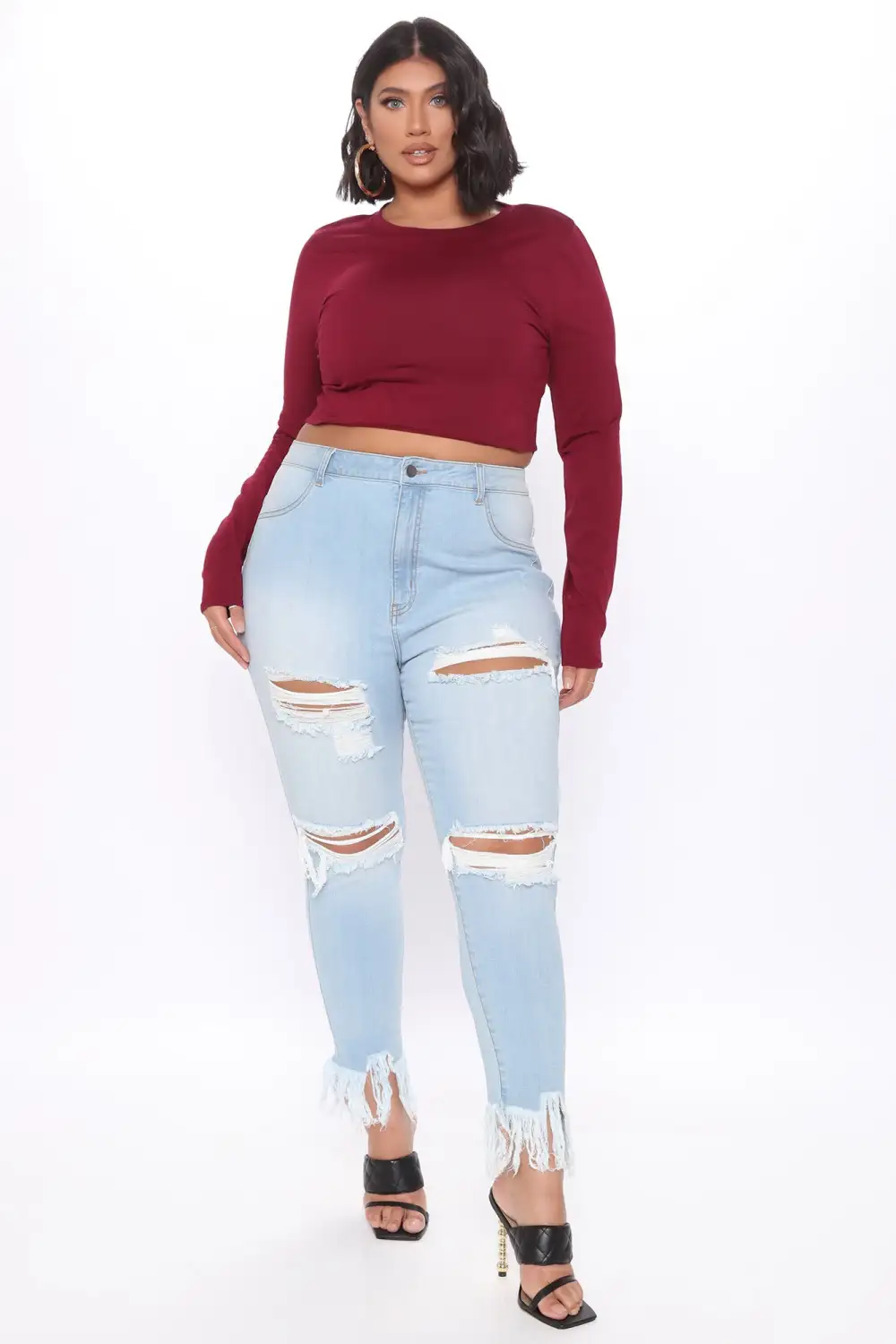 Robin Long Sleeve Top - Wine