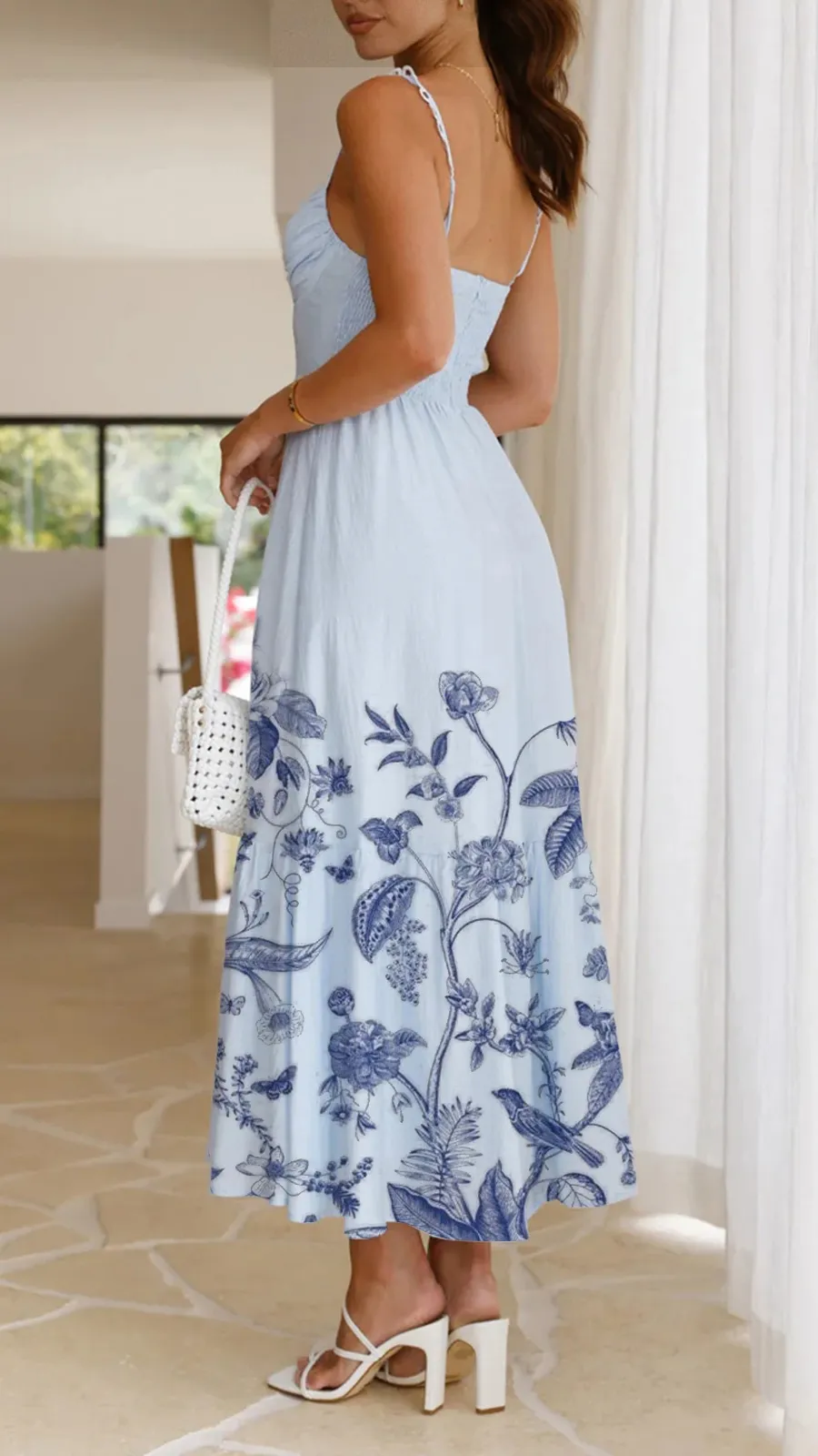 Front Button Detailing Maxi Dress