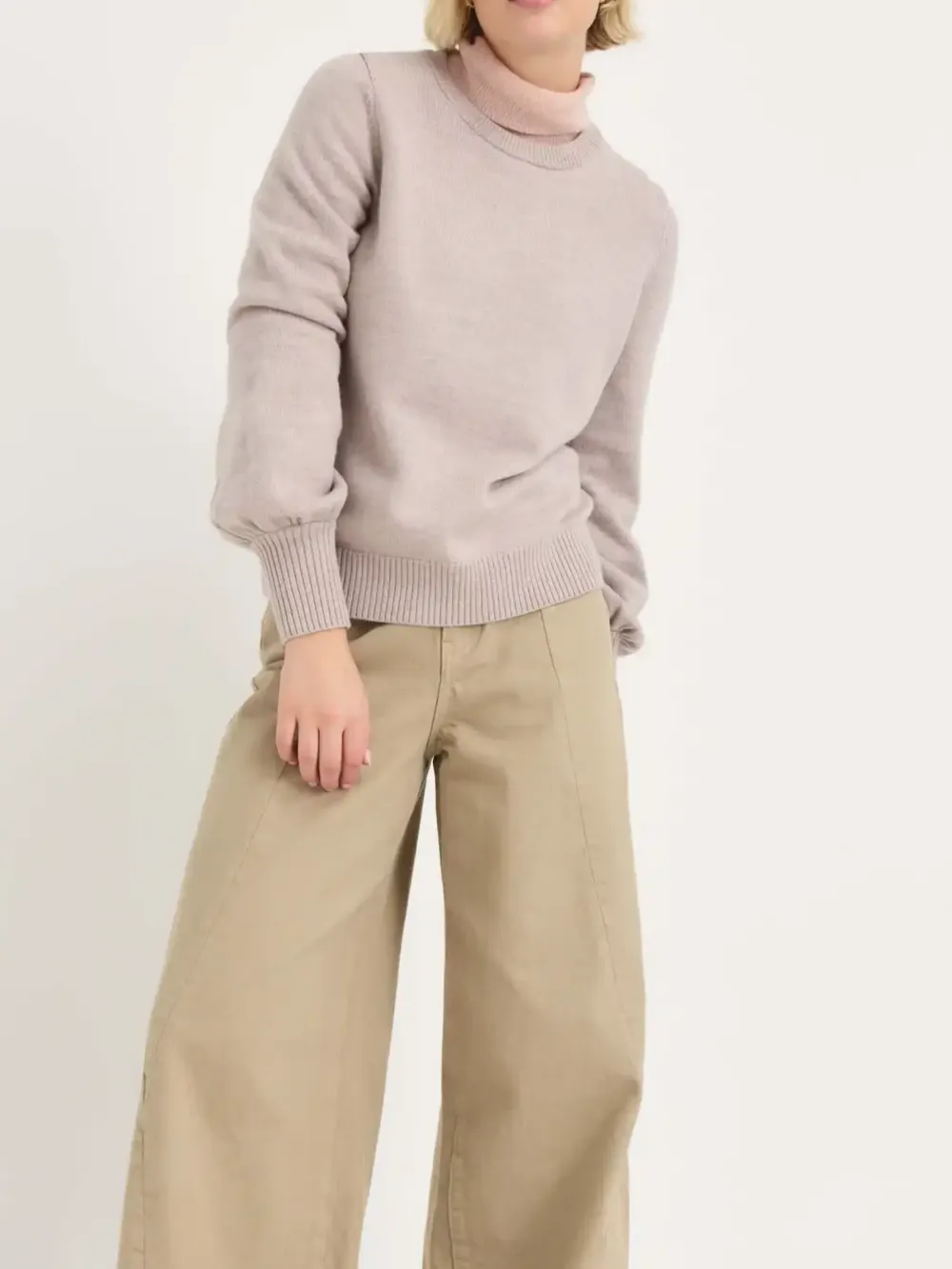 Almond Crew Neck Sweater