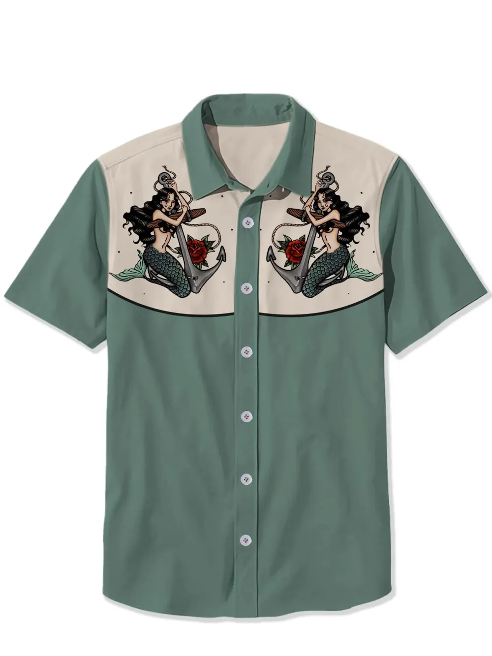 Anchor And Mermaid Shirt