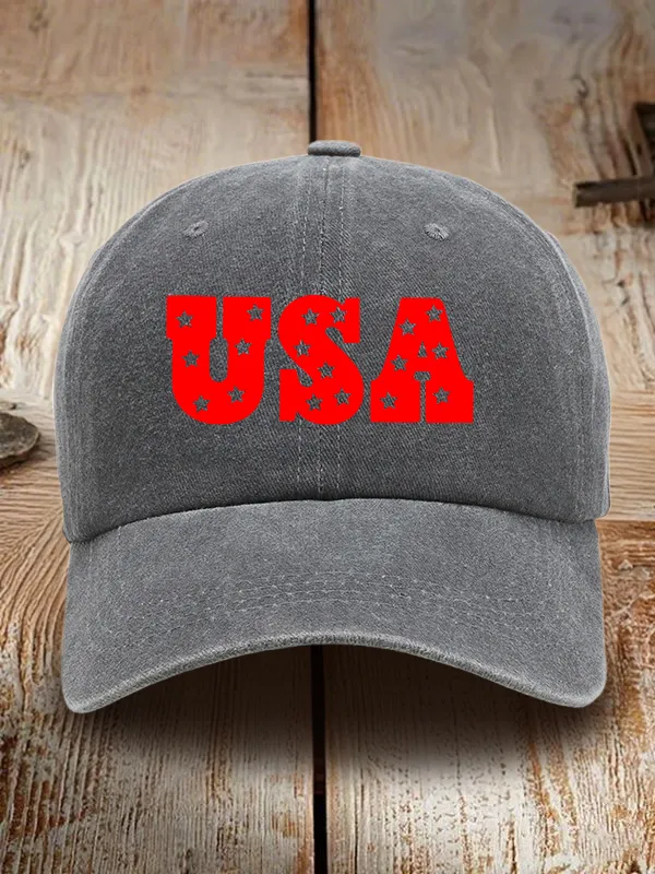 USA Washed Baseball Cap