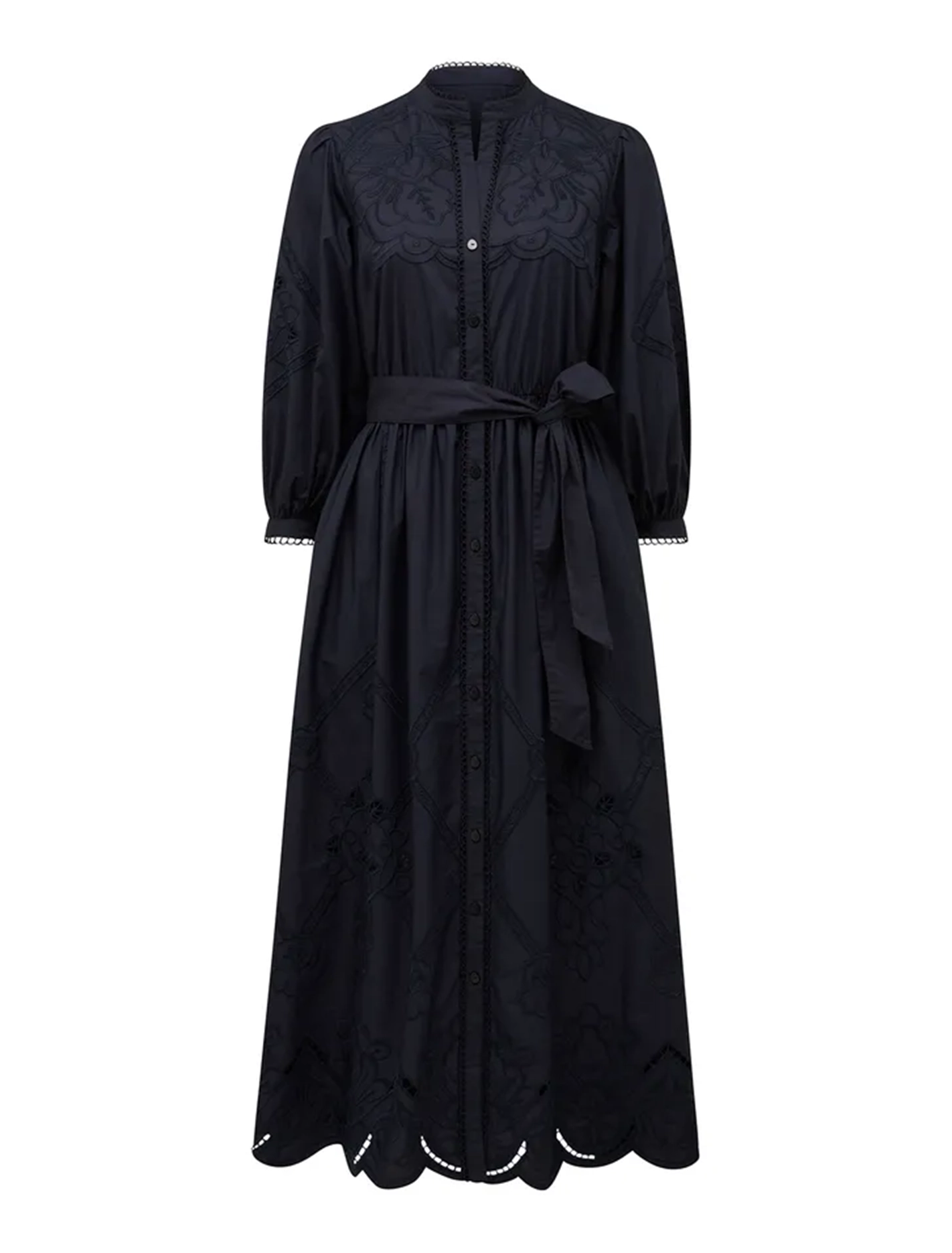 Broderie Midi Dress