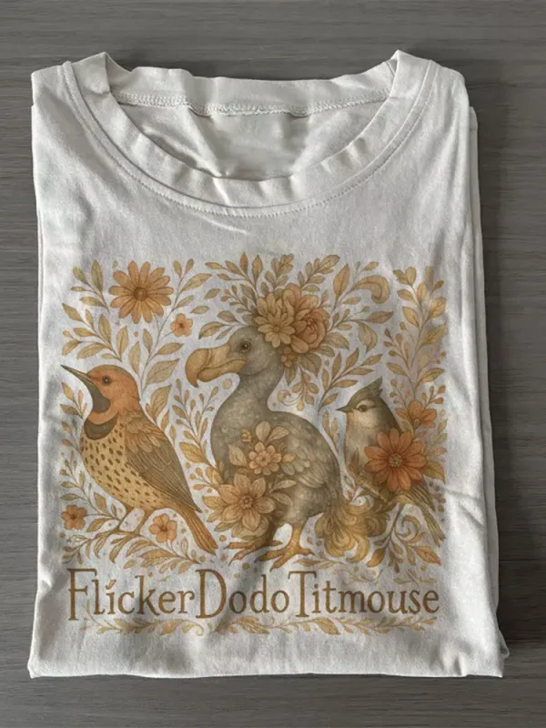 Flicker Dodo Titmouse T-Shirt