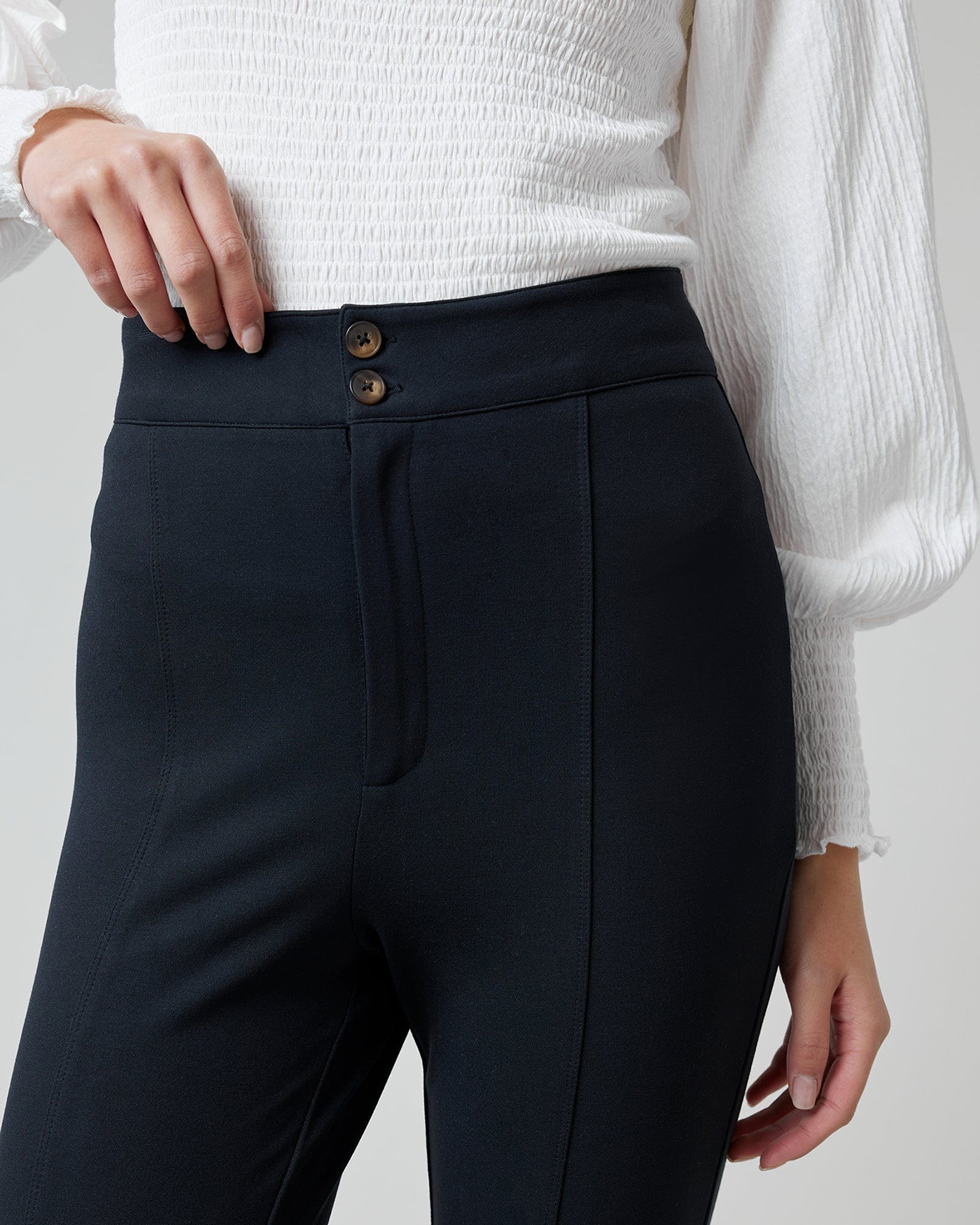 Black Ankle Slit Pant