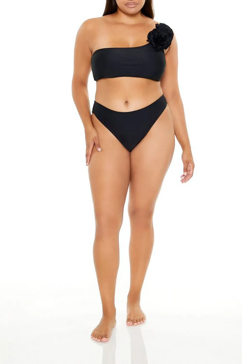 Plus Size Mid-Rise Bikini Bottoms