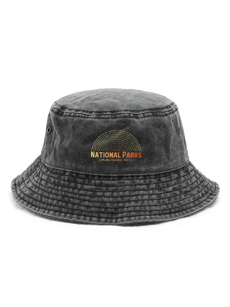 National Parks Explore Pressave Protect Printed Bucket Hat