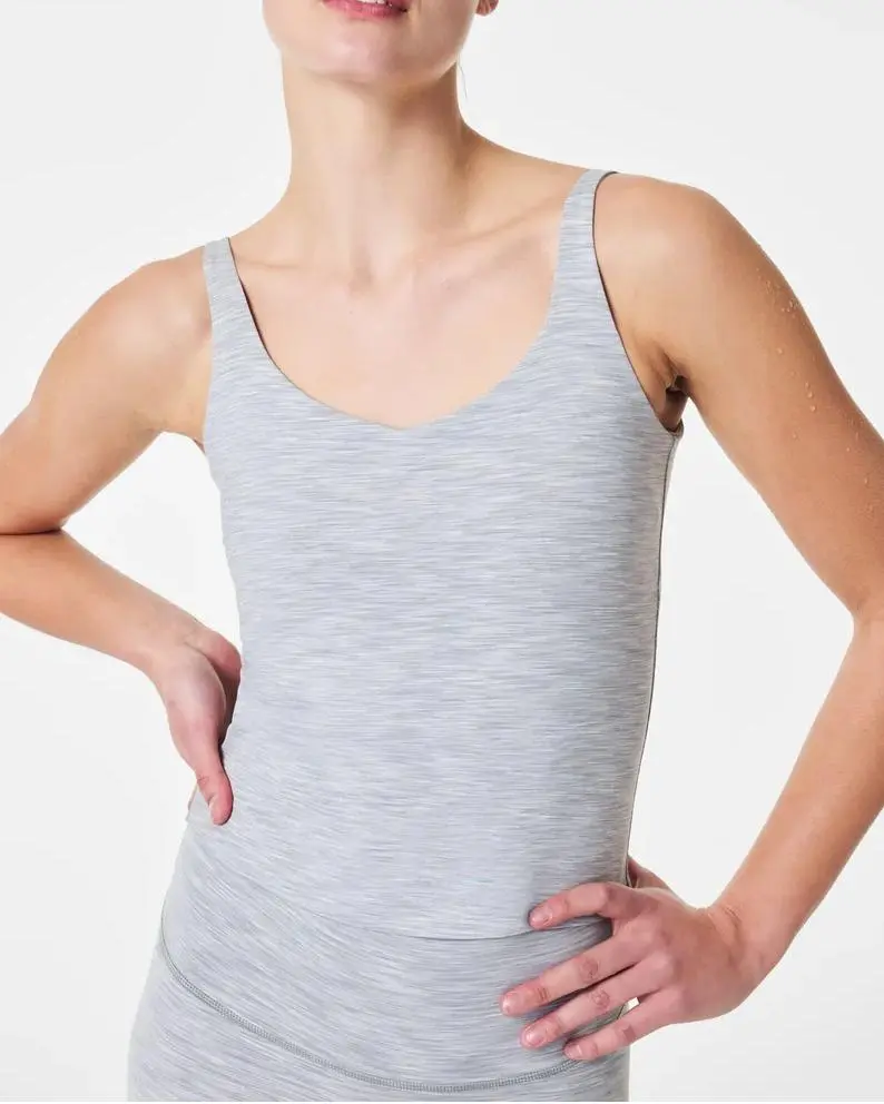 Heather Grey Spacedye Shelf Tank